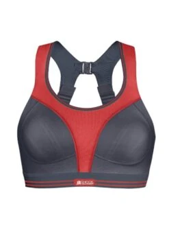 Shock Absorber Ultimate Run Sports Bra - Slate Grey/Grenadine