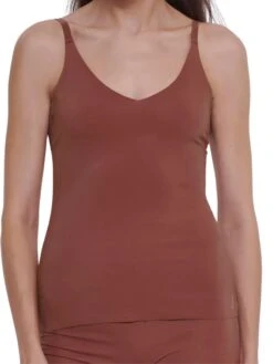 Sloggi ZERO Feel 2.0 Spaghetti Top - Burnt Henna