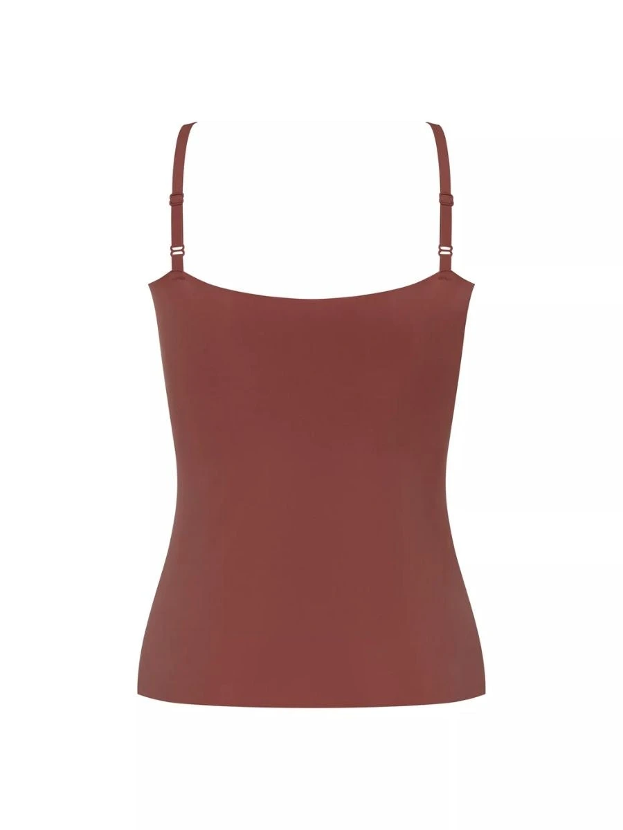 Sloggi ZERO Feel 2.0 Spaghetti Top - Burnt Henna - Image 5