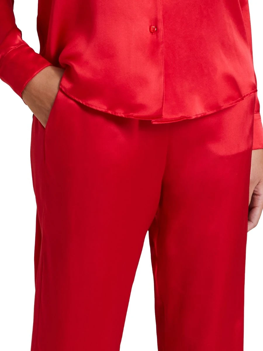 Aubade Toi Mon Amour Silk Pants - Rouge Passion - Image 4