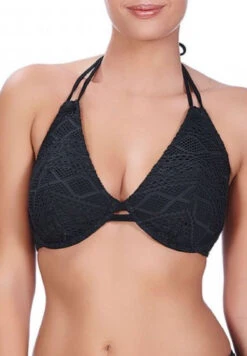 FREYA Sundance Halterneck Bikini Top - Black