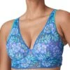 Morro Bay Half Padded Plunge Bra - Mermaid Blue