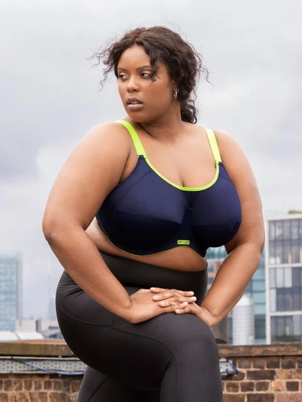 ELOMI Energise Sports Bra - Navy - Image 2