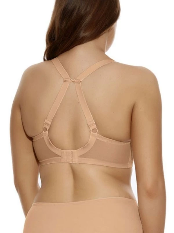 ELOMI Bijou Banded Moulded Plunge T-Shirt Bra - Sand - Image 2