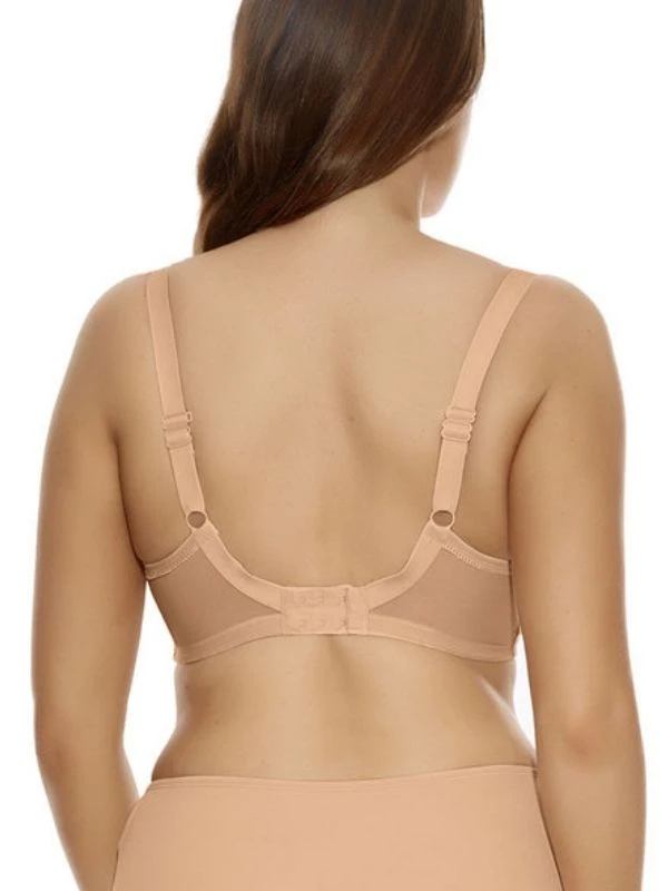 ELOMI Bijou Banded Moulded Plunge T-Shirt Bra - Sand - Image 3