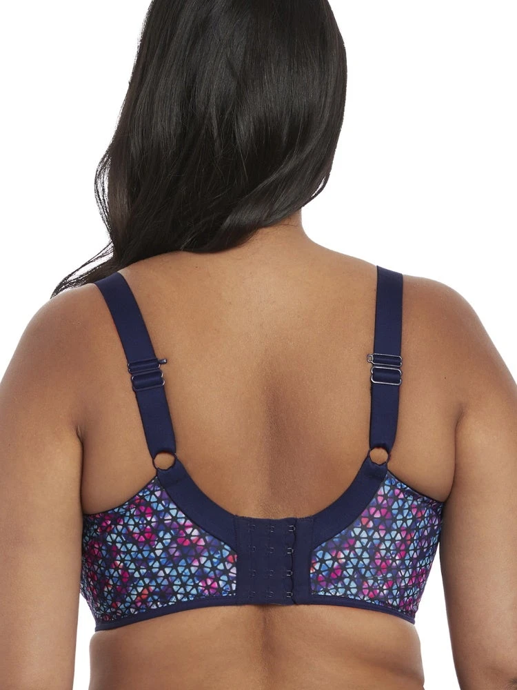 ELOMI Energise Sports Bra - Navy Geo - Image 3