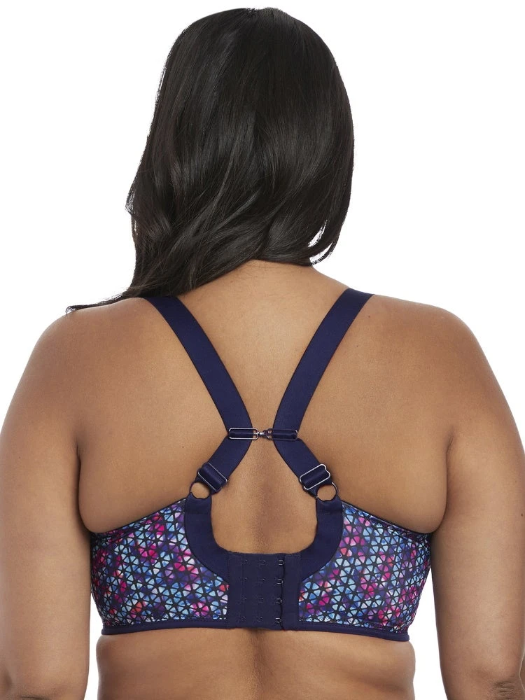 ELOMI Energise Sports Bra - Navy Geo - Image 4