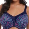 ELOMI Energise Sports Bra - Navy Geo