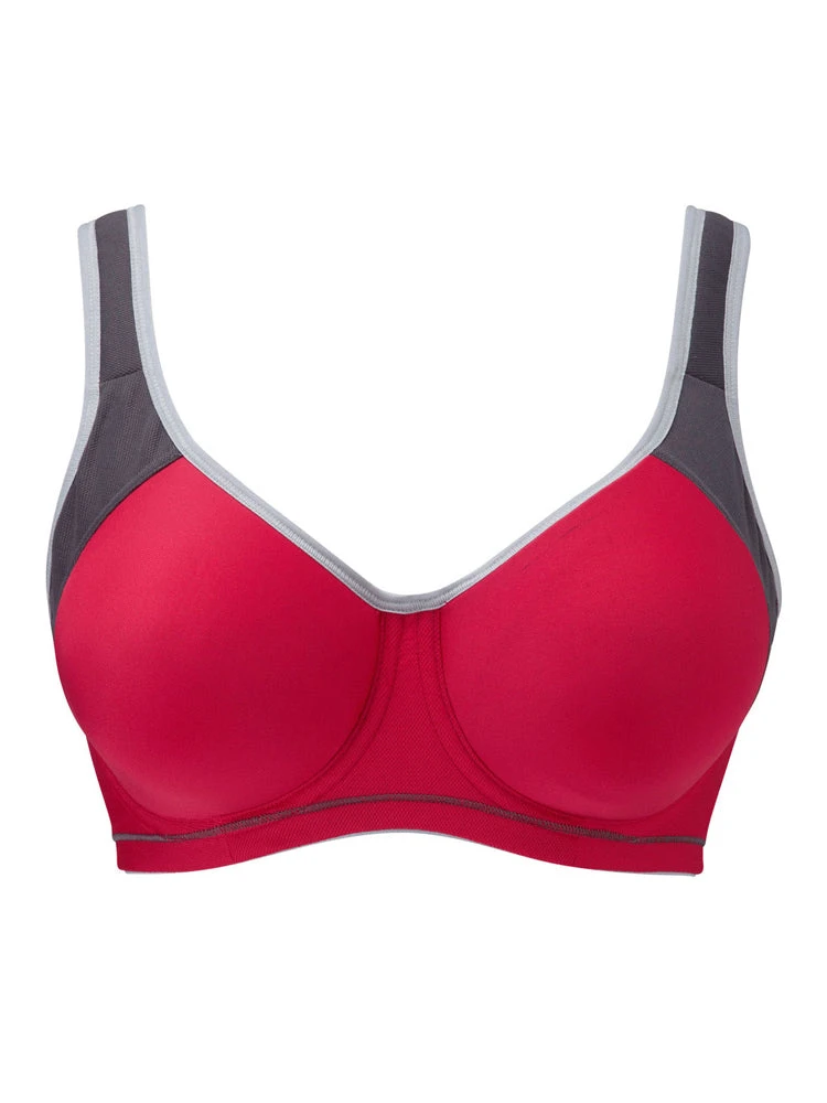 FREYA Sonic Moulded Spacer Sports Bra - Hot Crimson - Image 4