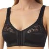 Front Fastening Bra - Black