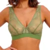 Wacoal Sensu Lace Non-Wired Bralette - Silk Green