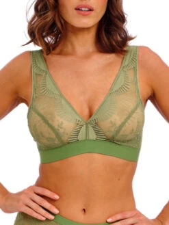 Wacoal Sensu Lace Non-Wired Bralette - Silk Green