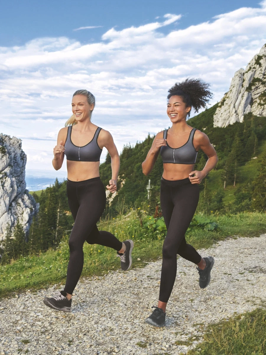 ANITA PanAlp Air Sports Bra - Anthracite/Black - Image 8