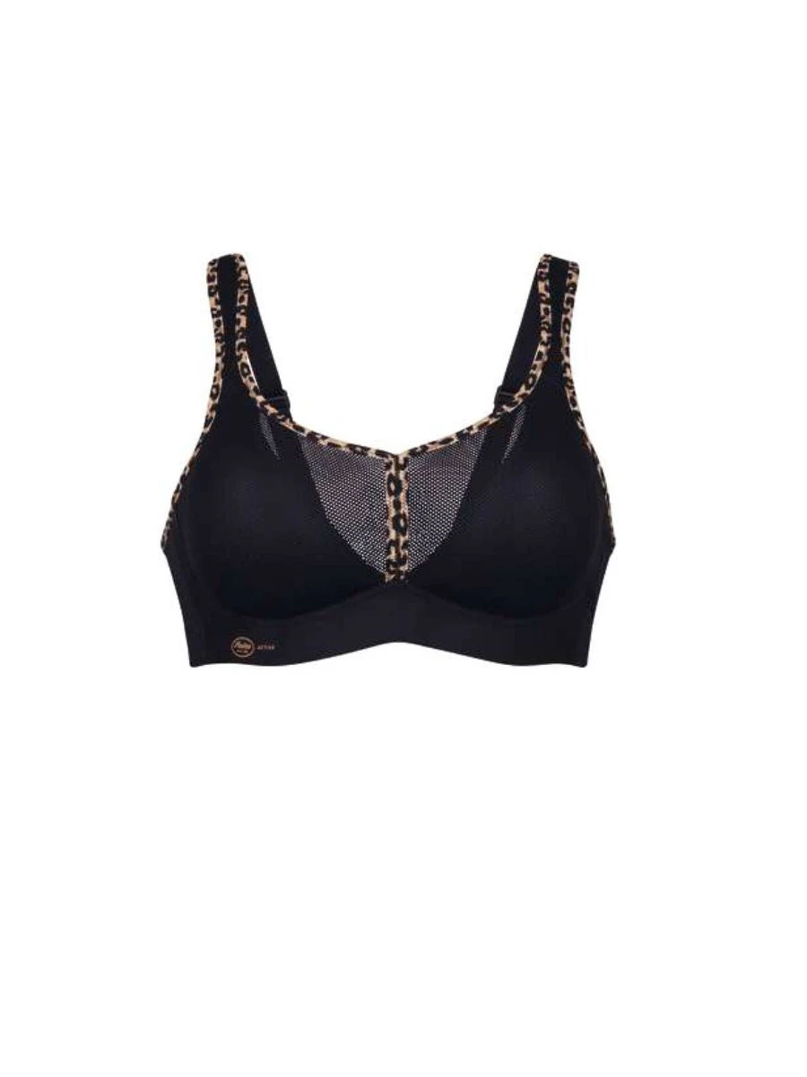 ANITA Air Control Deltapad Sports Bra - Black/Kalahari - Image 4