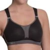ANITA Dynamix Star Sports Bra - Black/Anthracite