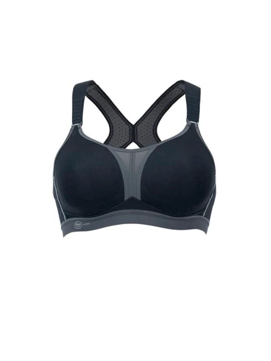ANITA Dynamix Star Sports Bra - Black/Anthracite - Image 5