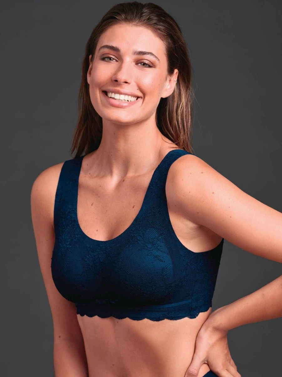 ANITA Essential Lace Bralette - Maritime Blue - Image 4