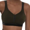 ANITA Performance Sports Bra - Dark Olive/Black