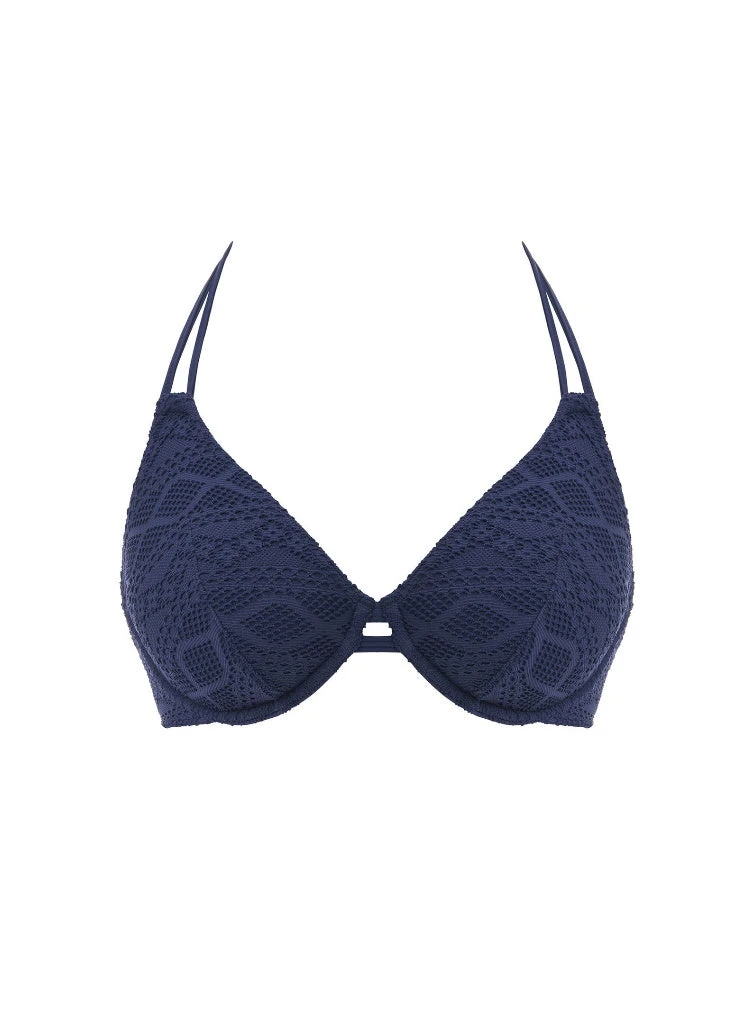FREYA Sundance Halterneck Bikini Top - Denim - Image 3