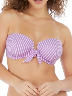 FREYA Beach Hut Bandeau Bikini Top - Cassis