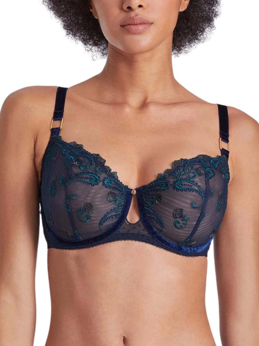 Aubade Velvet Memories Half Cup Bra - Twilight