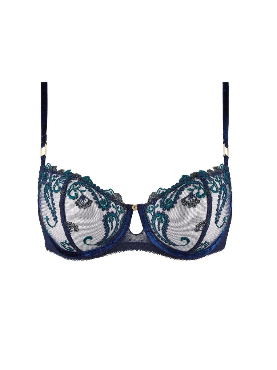 Aubade Velvet Memories Half Cup Bra - Twilight - Image 4