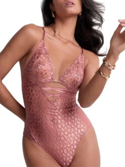 Aubade Crazy In Love Bodysuit - Warm Pink