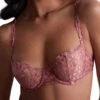 Aubade Crazy In Love Half Cup Bra - Warm Pink
