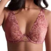 Aubade Crazy In Love Single Wire Plunge Bra - Warm Pink