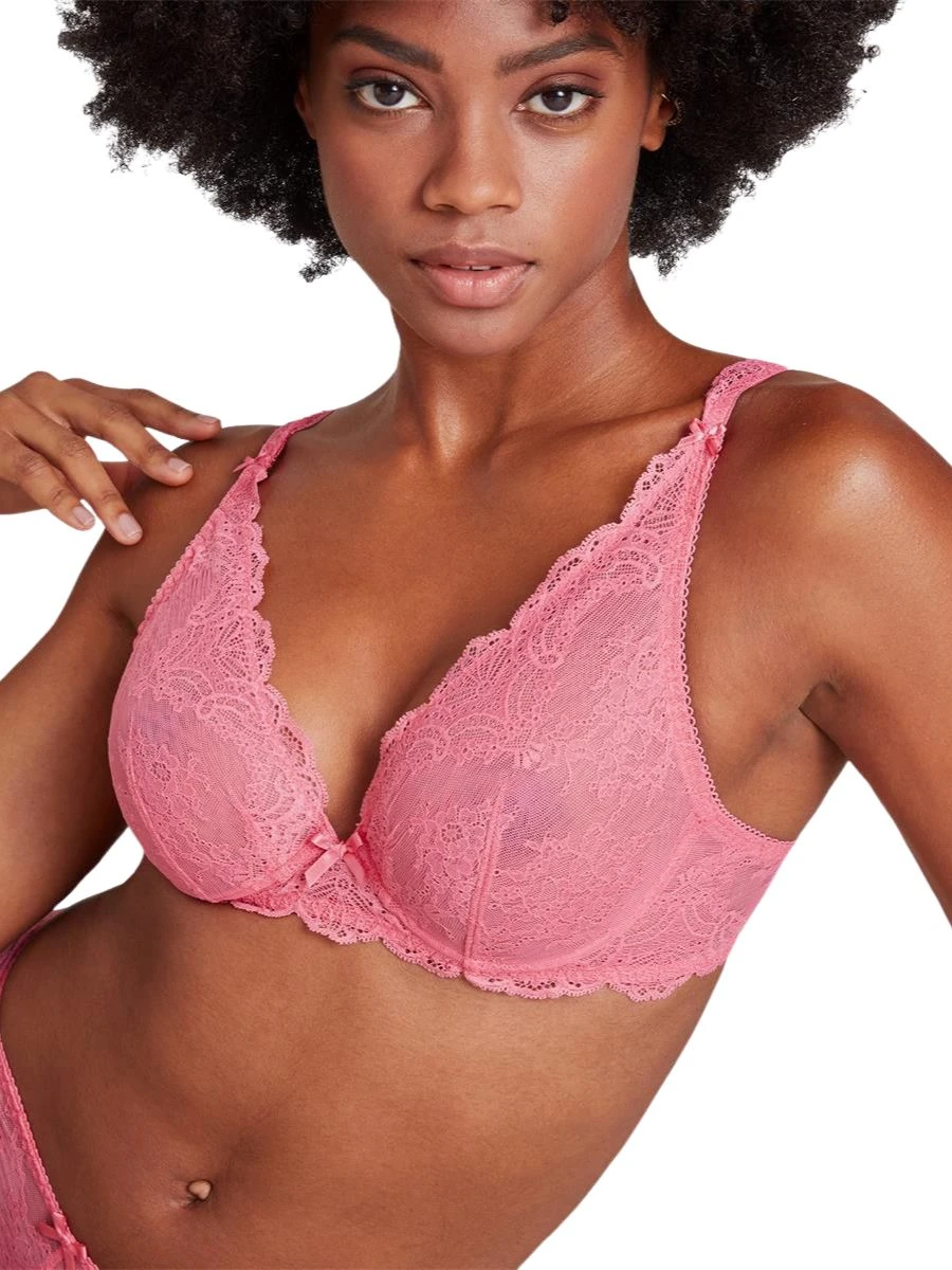 Aubade Danse Des Sens Triangle Plunge Bra - Guava - Image 4