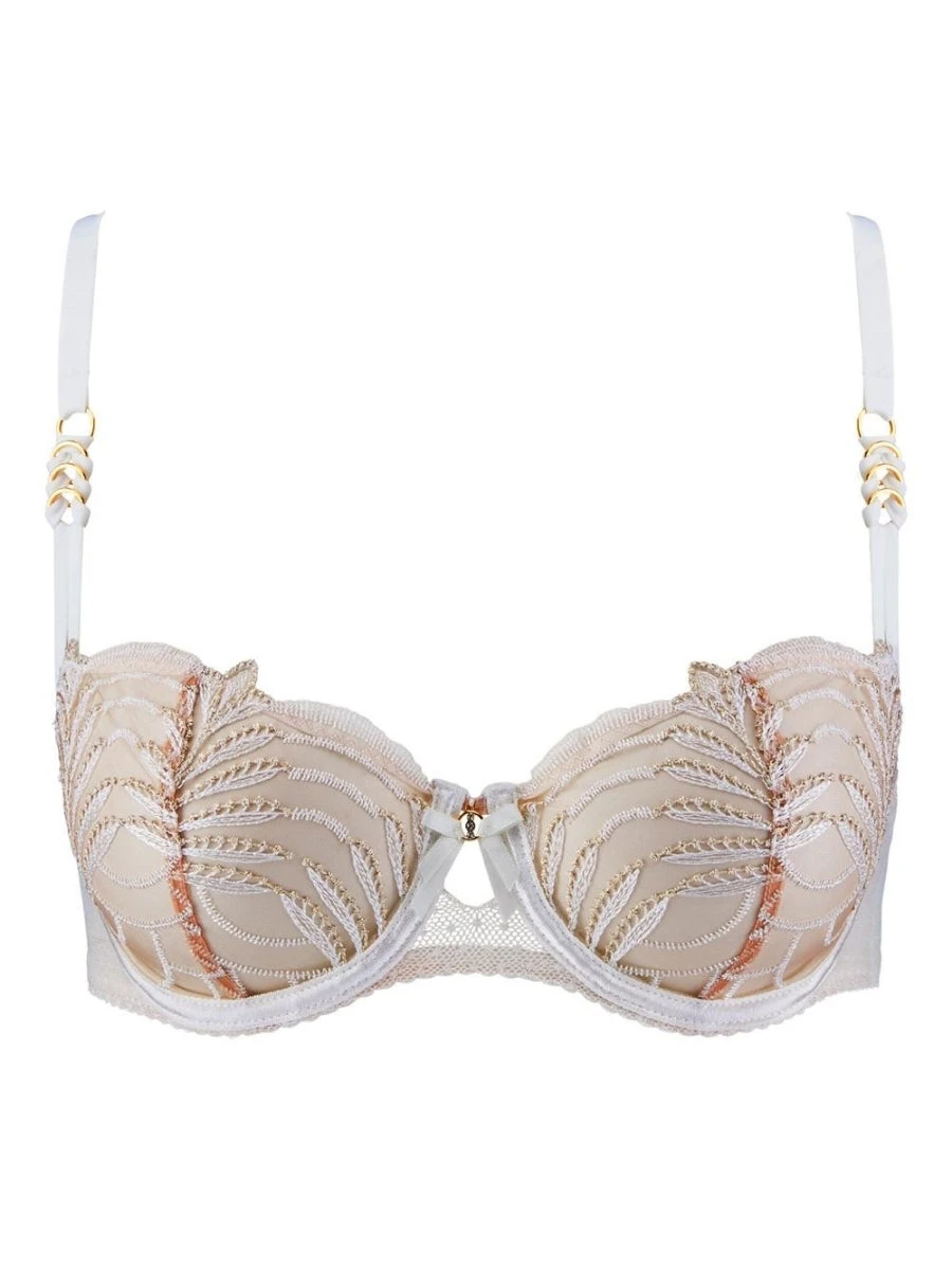 Aubade Hypnolove Half Cup Bra - Gold Feather - Image 8