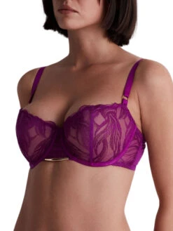 Aubade Into The Groove Half Cup Bra - Pink Karma