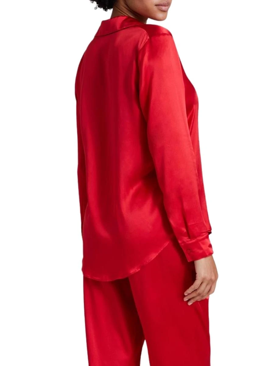 Aubade Toi Mon Amour Silk Blouse - Rouge Passion - Image 3