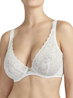 Aubade Rosessence Comfort Triangle Plunge Bra - Opal