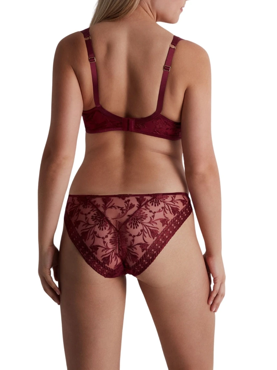 Aubade Magnetic Spell Half Cup Demi Bra - Crimson Red - Image 7