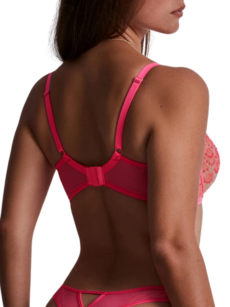 Aubade Pure Vibration Half Cup Bra - Pink Flash - Image 7