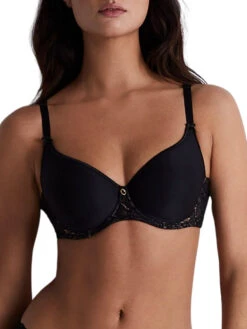 Aubade Rosessence Care Spacer T-Shirt Bra - Black