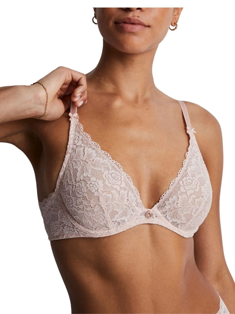 Aubade Rosessence Care Triangle Plunge Bra - Nude D'été - Image 6