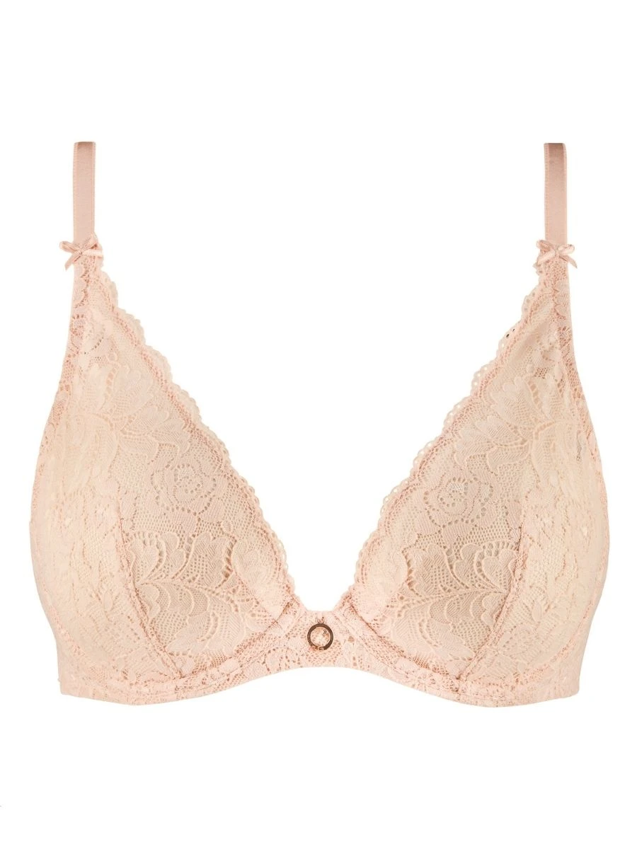 Aubade Rosessence Care Triangle Plunge Bra - Nude D'été - Image 7