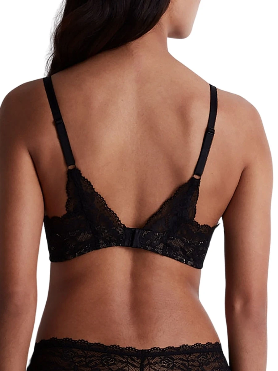 Aubade Rosessence Care High Apex Plunge Bra - Black - Image 2