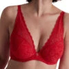 Aubade Rosessence Care High Apex Plunge Bra - Gala