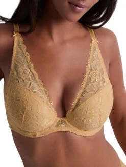 Aubade Rosessence Care High Apex Plunge Bra - Sunshine