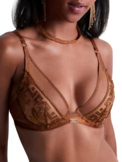 Aubade Rules Of Attraction Triangle Plunge Bra - Golden Shadow