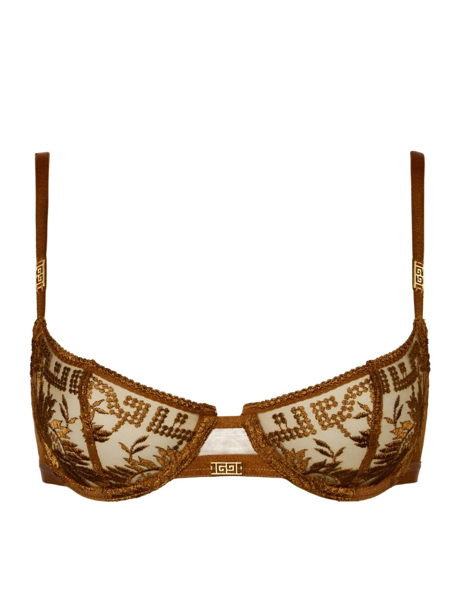 Aubade Rules Of Attraction Half Cup Bra - Golden Shadow - Image 7
