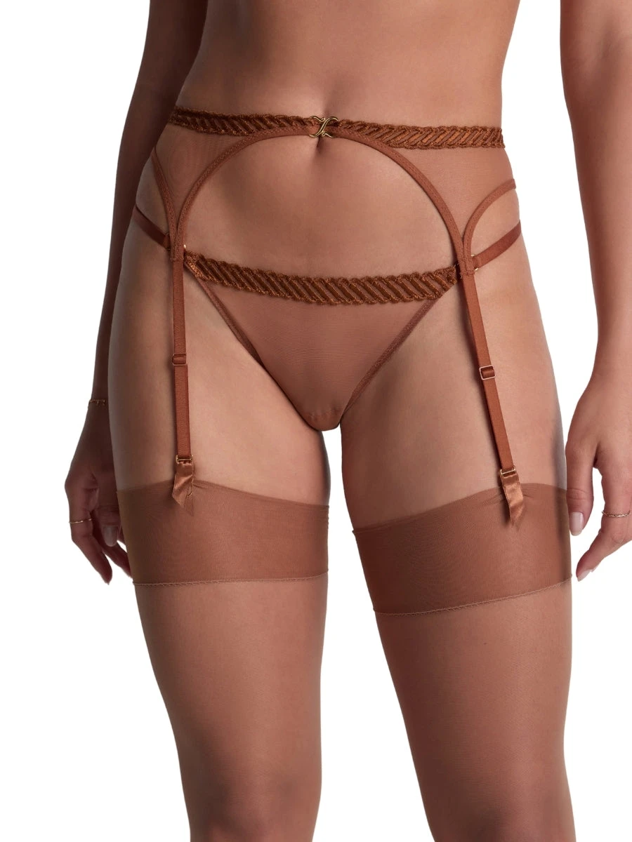 Aubade Sheer Emotion Suspender Belt