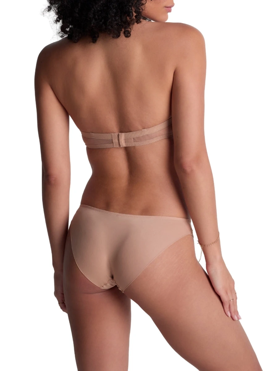 Aubade Sheer Emotion Moulded Strapless Bra - Sand - Image 6