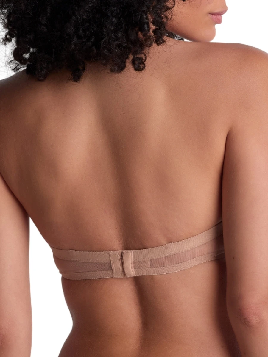 Aubade Sheer Emotion Moulded Strapless Bra - Sand - Image 2