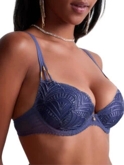 Aubade Vibes Moulded Push-Up Bra - Denim