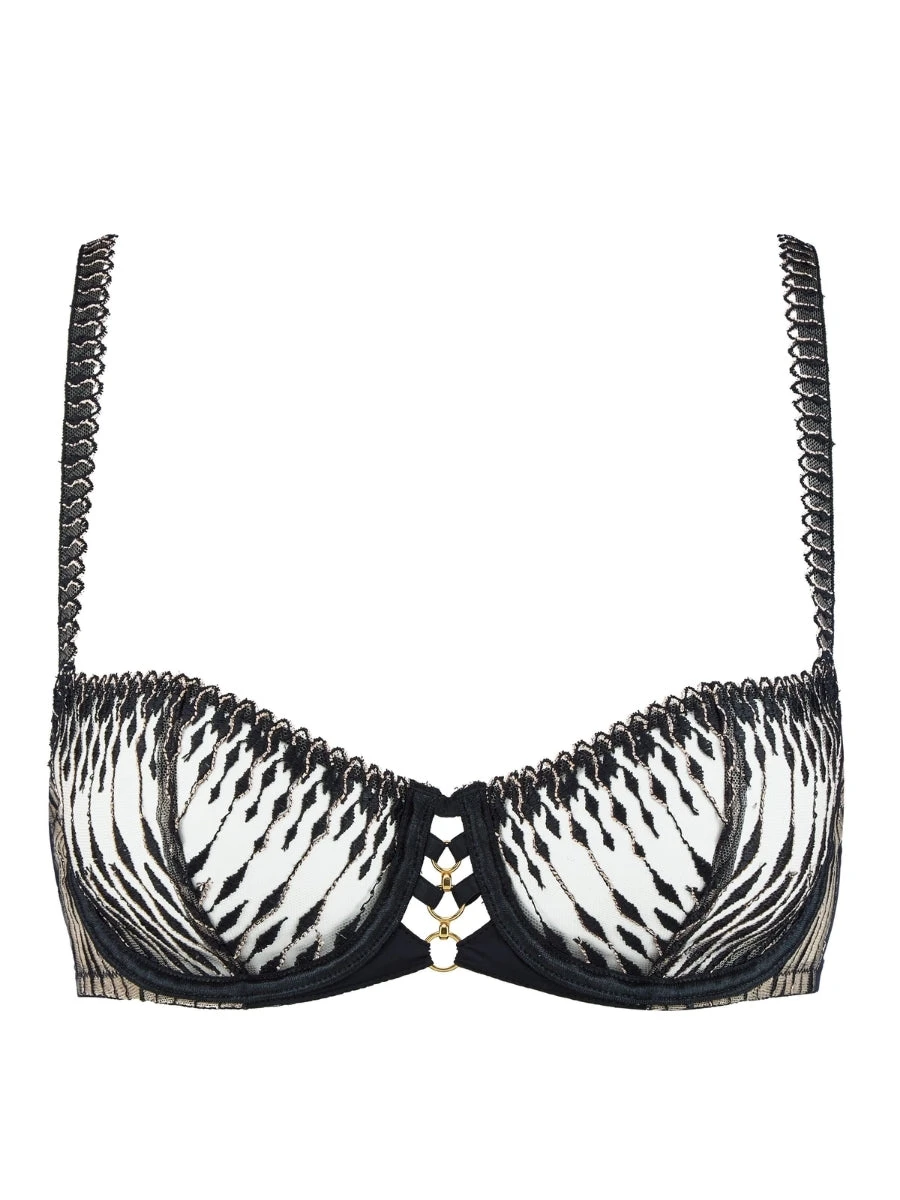 Aubade Voodoo Kiss Half Cup Bra - Millenium Black - Image 7