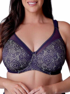 Berlei Beauty Everyday Minimiser Bra - Aubergine